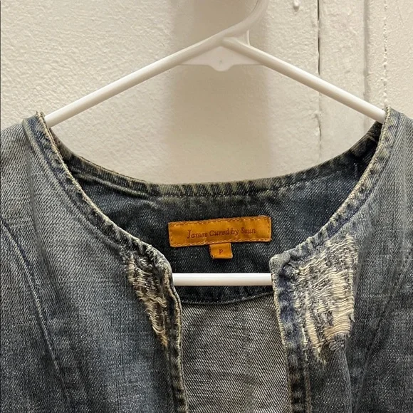 James Cured By Seun Petite Denim Womens Jacket - Picture 5 of 6